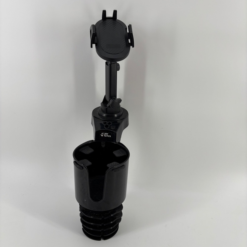 Joytutus Cup Holder Phone Mount Universal Black Adjustable 2-in-1 Design‎
